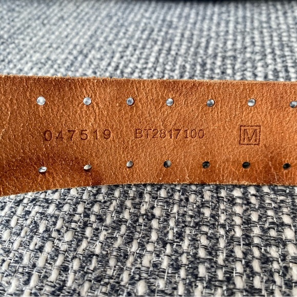 Fossil Embossed/Studded Western Leather Belt - Picture 6 of 15
